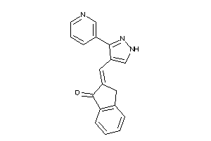 2-[[3-(3-pyridyl)-1H-pyrazol-4-yl]methylene]indan-1-one