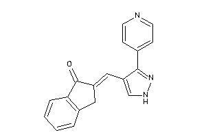 2-[[3-(4-pyridyl)-1H-pyrazol-4-yl]methylene]indan-1-one