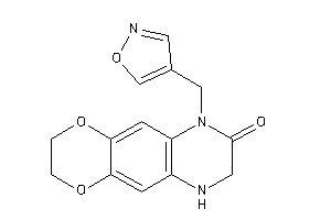 Image of 9-(isoxazol-4-ylmethyl)-2,3,6,7-tetrahydro-[1,4]dioxino[2,3-g]quinoxalin-8-one