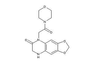 8-(2-keto-2-morpholino-ethyl)-5,6-dihydro-[1,3]dioxolo[4,5-g]quinoxalin-7-one