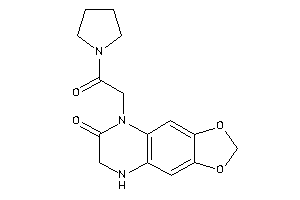 8-(2-keto-2-pyrrolidino-ethyl)-5,6-dihydro-[1,3]dioxolo[4,5-g]quinoxalin-7-one