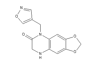 8-(isoxazol-4-ylmethyl)-5,6-dihydro-[1,3]dioxolo[4,5-g]quinoxalin-7-one