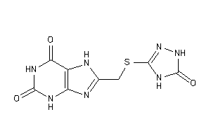 8-[[(5-keto-1,4-dihydro-1,2,4-triazol-3-yl)thio]methyl]-7H-xanthine