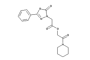 2-(2-keto-5-phenyl-1,3,4-oxadiazol-3-yl)acetic Acid (2-keto-2-piperidino-ethyl) Ester