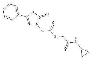 2-(2-keto-5-phenyl-1,3,4-oxadiazol-3-yl)acetic Acid [2-(cyclopropylamino)-2-keto-ethyl] Ester