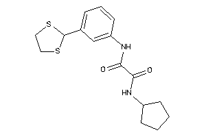 Image of N-cyclopentyl-N'-[3-(1,3-dithiolan-2-yl)phenyl]oxamide
