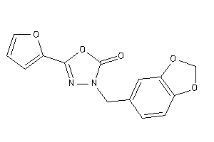 5-(2-furyl)-3-piperonyl-1,3,4-oxadiazol-2-one