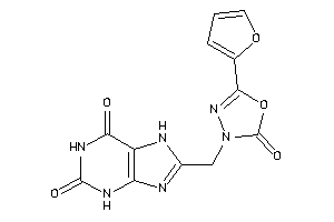 8-[[5-(2-furyl)-2-keto-1,3,4-oxadiazol-3-yl]methyl]-7H-xanthine