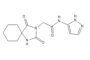 2-(2,4-diketo-1,3-diazaspiro[4.5]decan-3-yl)-N-(1H-pyrazol-5-yl)acetamide