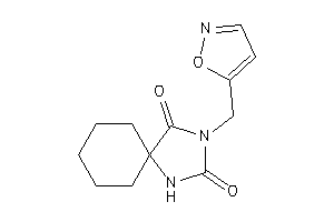Image of 3-(isoxazol-5-ylmethyl)-1,3-diazaspiro[4.5]decane-2,4-quinone