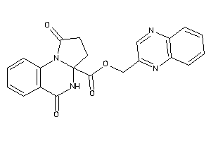 Image of 1,5-diketo-3,4-dihydro-2H-pyrrolo[1,2-a]quinazoline-3a-carboxylic Acid Quinoxalin-2-ylmethyl Ester