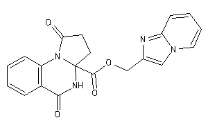 Image of 1,5-diketo-3,4-dihydro-2H-pyrrolo[1,2-a]quinazoline-3a-carboxylic Acid Imidazo[1,2-a]pyridin-2-ylmethyl Ester