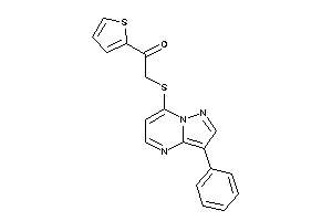 2-[(3-phenylpyrazolo[1,5-a]pyrimidin-7-yl)thio]-1-(2-thienyl)ethanone