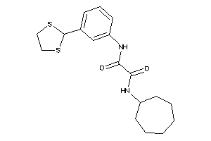 N-cycloheptyl-N'-[3-(1,3-dithiolan-2-yl)phenyl]oxamide