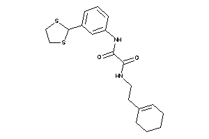 N-(2-cyclohexen-1-ylethyl)-N'-[3-(1,3-dithiolan-2-yl)phenyl]oxamide