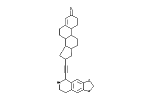 16-[2-(5,6,7,8-tetrahydro-[1,3]dioxolo[4,5-g]isoquinolin-5-yl)ethynyl]-1,2,6,7,8,9,10,11,12,13,14,15,16,17-tetradecahydrocyclopenta[a]phenanthren-3-one