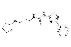 1-[3-(cyclopentoxy)propyl]-3-(3-phenyl-1,2,4-thiadiazol-5-yl)urea