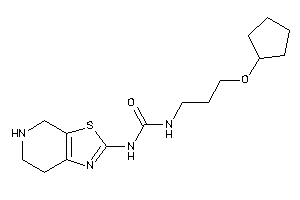 Image of 1-[3-(cyclopentoxy)propyl]-3-(4,5,6,7-tetrahydrothiazolo[5,4-c]pyridin-2-yl)urea