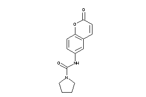 Image of N-(2-ketochromen-6-yl)pyrrolidine-1-carboxamide