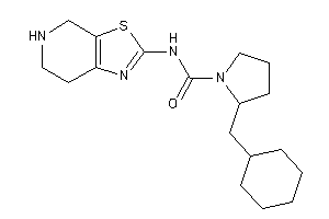 2-(cyclohexylmethyl)-N-(4,5,6,7-tetrahydrothiazolo[5,4-c]pyridin-2-yl)pyrrolidine-1-carboxamide