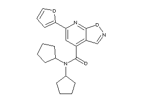 N,N-dicyclopentyl-6-(2-furyl)isoxazolo[5,4-b]pyridine-4-carboxamide