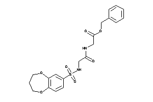 2-[[2-(3,4-dihydro-2H-1,5-benzodioxepin-7-ylsulfonylamino)acetyl]amino]acetic Acid Benzyl Ester