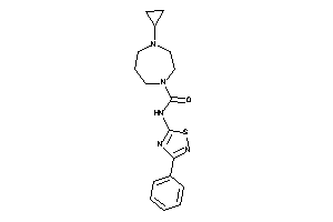 4-cyclopropyl-N-(3-phenyl-1,2,4-thiadiazol-5-yl)-1,4-diazepane-1-carboxamide