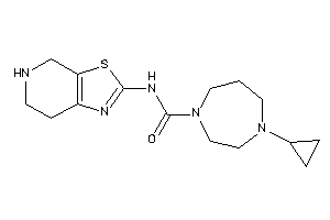 4-cyclopropyl-N-(4,5,6,7-tetrahydrothiazolo[5,4-c]pyridin-2-yl)-1,4-diazepane-1-carboxamide