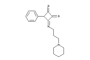 Image of 3-phenyl-4-(3-piperidinopropylimino)cyclobutane-1,2-quinone