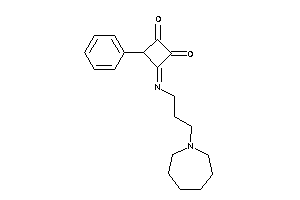 3-[3-(azepan-1-yl)propylimino]-4-phenyl-cyclobutane-1,2-quinone