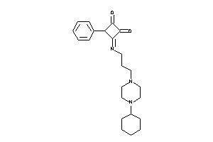3-[3-(4-cyclohexylpiperazino)propylimino]-4-phenyl-cyclobutane-1,2-quinone