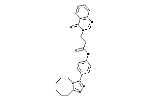 N-[4-(5,6,7,8,9,10-hexahydro-[1,2,4]triazolo[4,3-a]azocin-3-yl)phenyl]-3-(4-ketoquinazolin-3-yl)propionamide