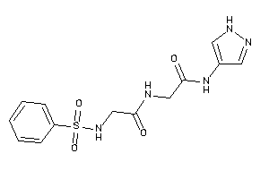 2-(benzenesulfonamido)-N-[2-keto-2-(1H-pyrazol-4-ylamino)ethyl]acetamide