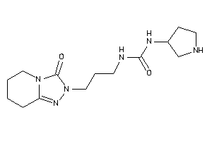 1-[3-(3-keto-5,6,7,8-tetrahydro-[1,2,4]triazolo[4,3-a]pyridin-2-yl)propyl]-3-pyrrolidin-3-yl-urea