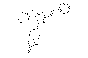 Image of 7-(2-styryl-5,6,7,8-tetrahydrobenzothiopheno[2,3-d]pyrimidin-4-yl)-3,7-diazaspiro[3.5]nonan-2-one