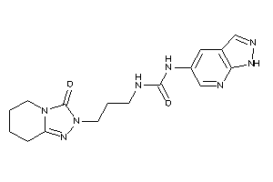 1-[3-(3-keto-5,6,7,8-tetrahydro-[1,2,4]triazolo[4,3-a]pyridin-2-yl)propyl]-3-(1H-pyrazolo[3,4-b]pyridin-5-yl)urea