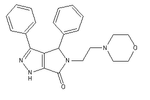 Image of 5-(2-morpholinoethyl)-3,4-diphenyl-1,4-dihydropyrrolo[3,4-c]pyrazol-6-one