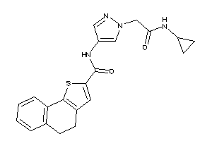Image of N-[1-[2-(cyclopropylamino)-2-keto-ethyl]pyrazol-4-yl]-4,5-dihydrobenzo[g]benzothiophene-2-carboxamide