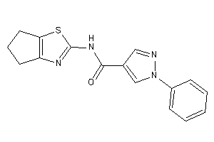 N-(5,6-dihydro-4H-cyclopenta[d]thiazol-2-yl)-1-phenyl-pyrazole-4-carboxamide