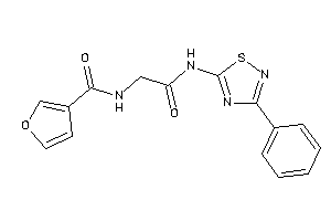 Image of N-[2-keto-2-[(3-phenyl-1,2,4-thiadiazol-5-yl)amino]ethyl]-3-furamide