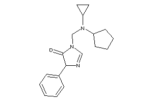 Image of 3-[[cyclopentyl(cyclopropyl)amino]methyl]-5-phenyl-2-imidazolin-4-one