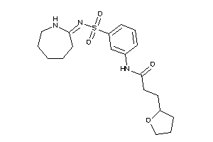 N-[3-(azepan-2-ylideneamino)sulfonylphenyl]-3-(tetrahydrofuryl)propionamide