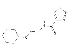 N-[2-(cyclohexoxy)ethyl]thiadiazole-4-carboxamide