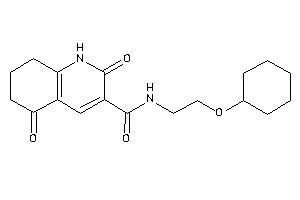 Image of N-[2-(cyclohexoxy)ethyl]-2,5-diketo-1,6,7,8-tetrahydroquinoline-3-carboxamide