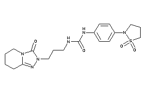 Image of 1-[4-(1,1-diketo-1,2-thiazolidin-2-yl)phenyl]-3-[3-(3-keto-5,6,7,8-tetrahydro-[1,2,4]triazolo[4,3-a]pyridin-2-yl)propyl]urea