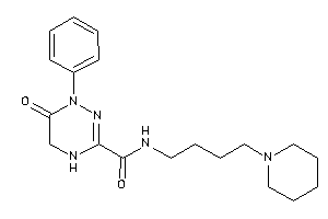 6-keto-1-phenyl-N-(4-piperidinobutyl)-4,5-dihydro-1,2,4-triazine-3-carboxamide