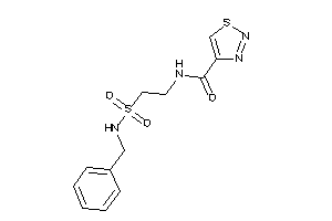 N-[2-(benzylsulfamoyl)ethyl]thiadiazole-4-carboxamide
