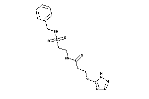 N-[2-(benzylsulfamoyl)ethyl]-3-(1H-tetrazol-5-ylthio)propionamide