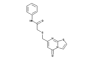 2-[(5-ketothiazolo[3,2-a]pyrimidin-7-yl)methylthio]-N-phenyl-acetamide
