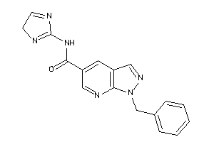 Image of 1-benzyl-N-(4H-imidazol-2-yl)pyrazolo[3,4-b]pyridine-5-carboxamide